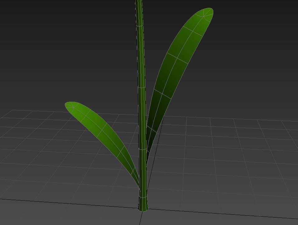 Cartoon Daisy Low-poly 3D model_17