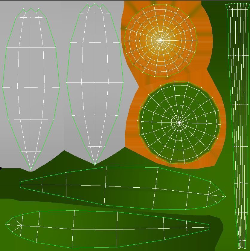 Cartoon Daisy Low-poly 3D model_18