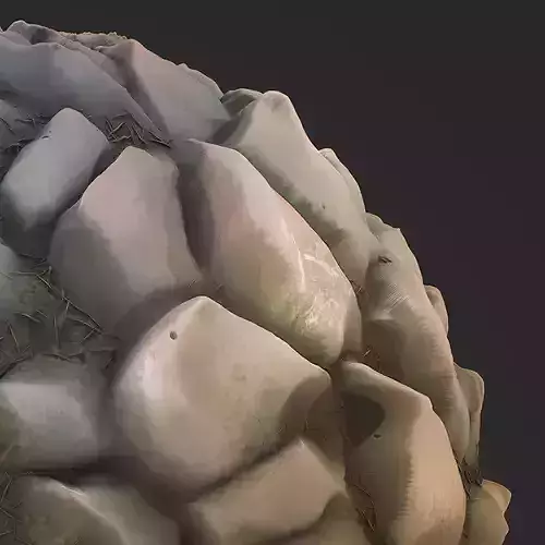 Stylized Stones PBR seamless texture