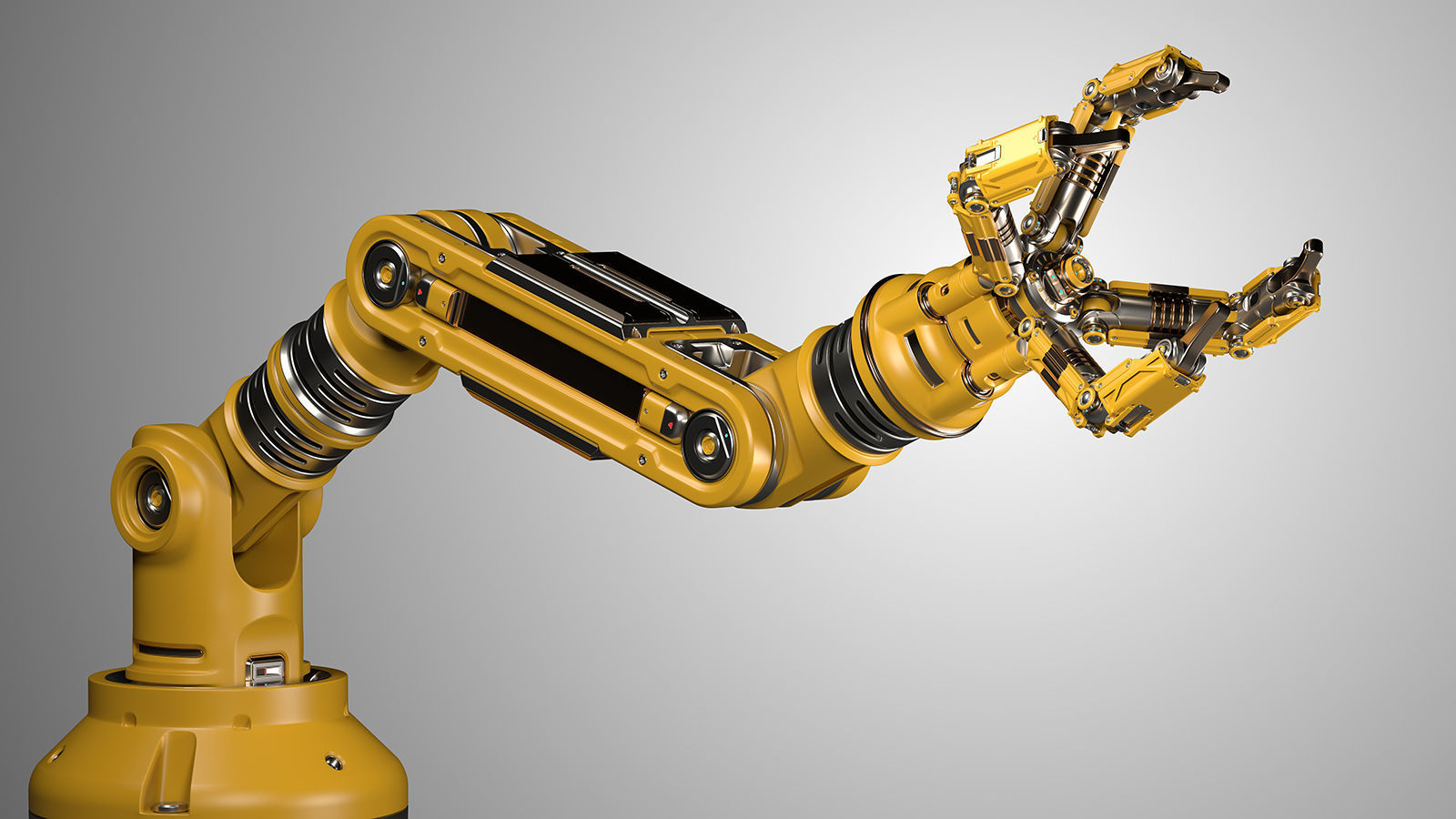 Robotic Arm Rigged and Animated 3D model_1