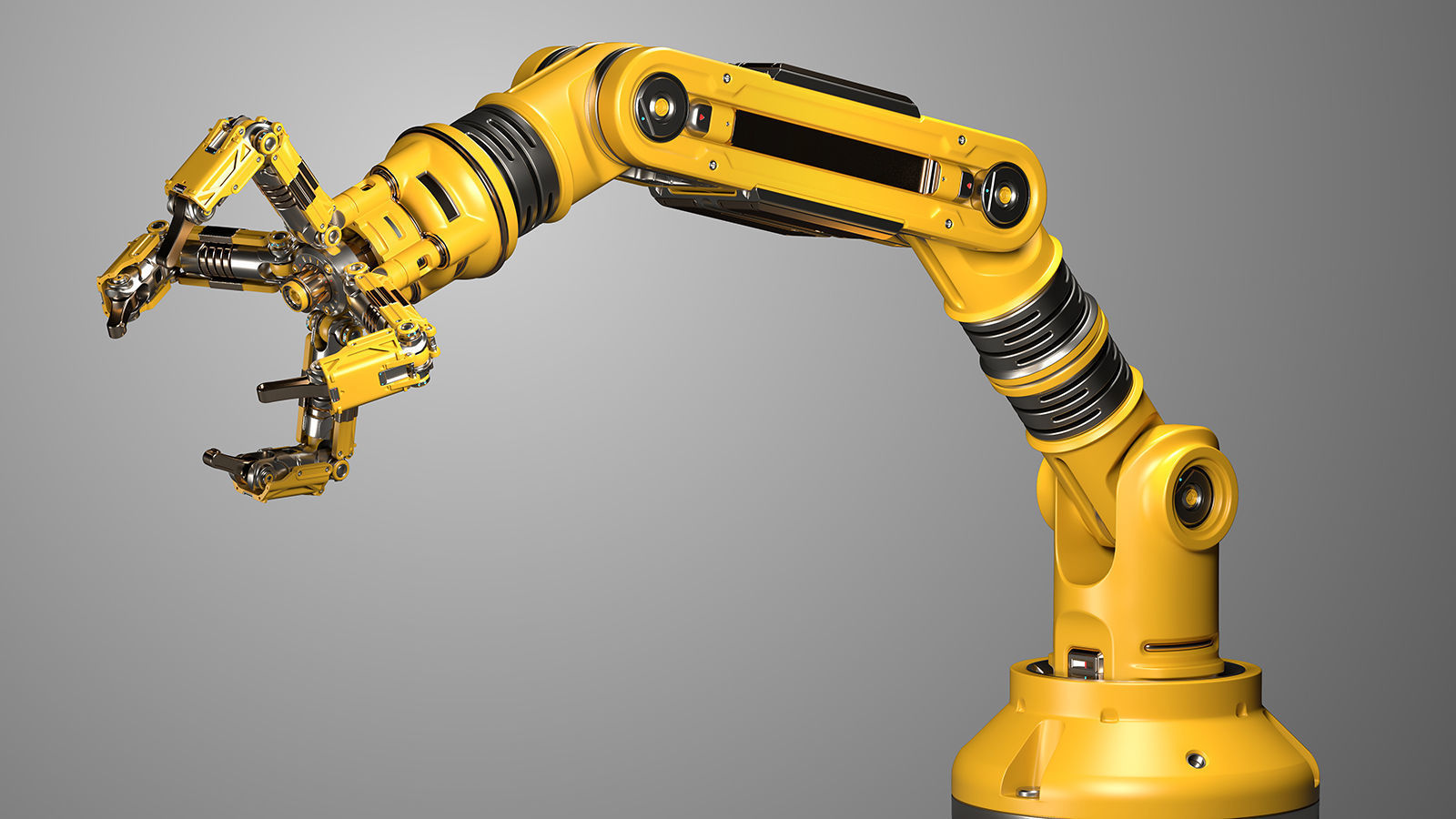 Robotic Arm Rigged and Animated 3D model_2