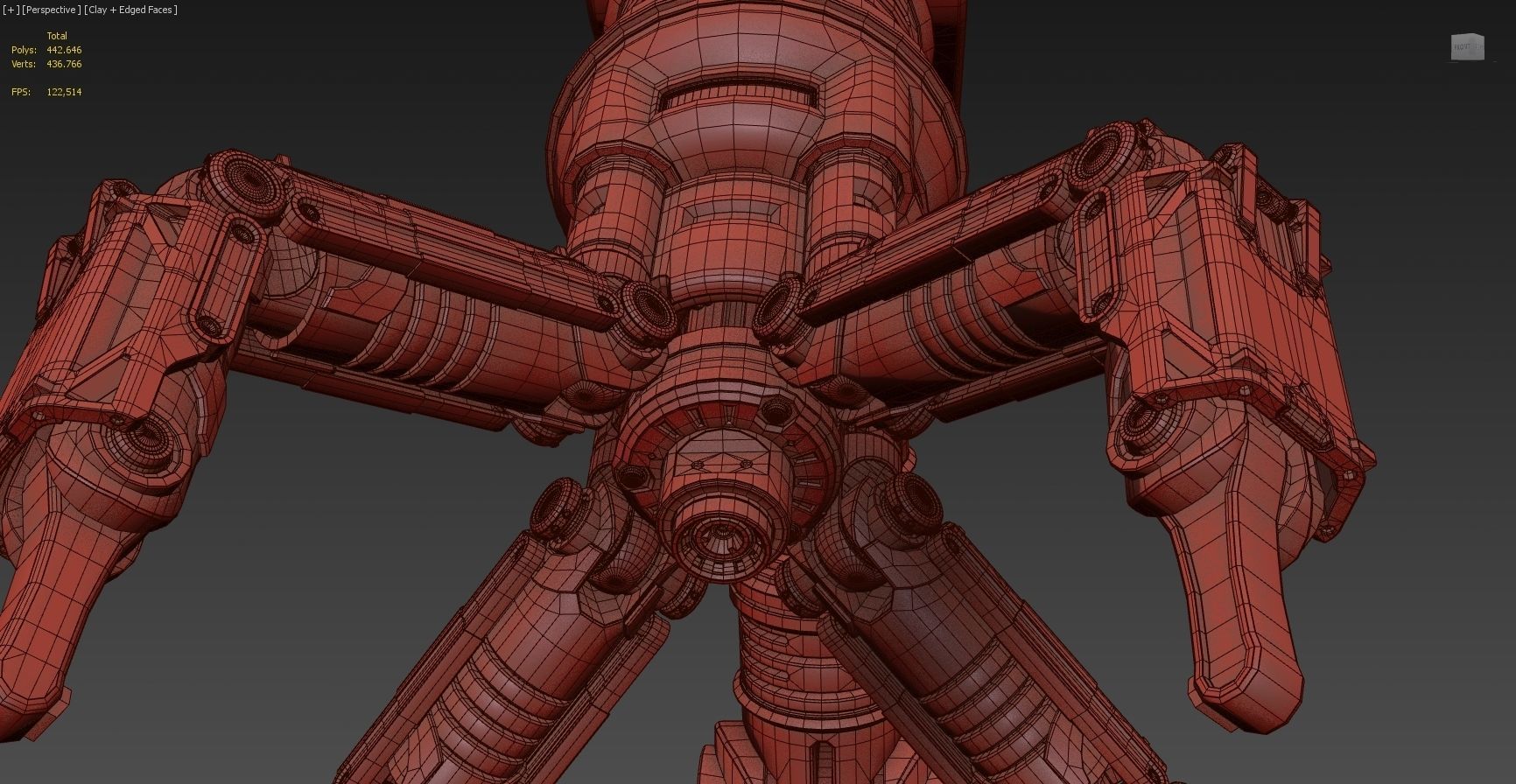 Robotic Arm Rigged and Animated 3D model_9