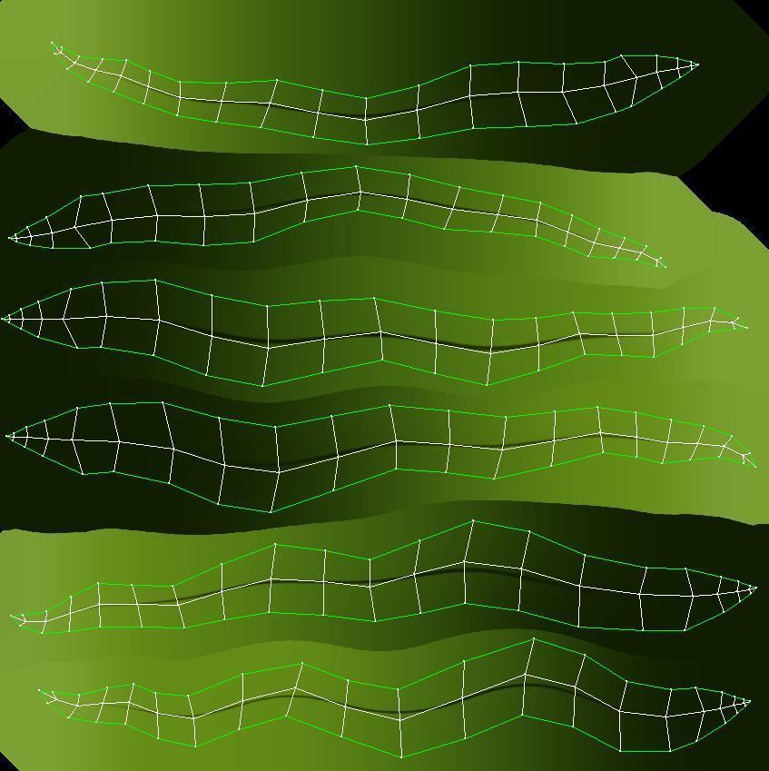 Seaweed Low-poly 3D model_16