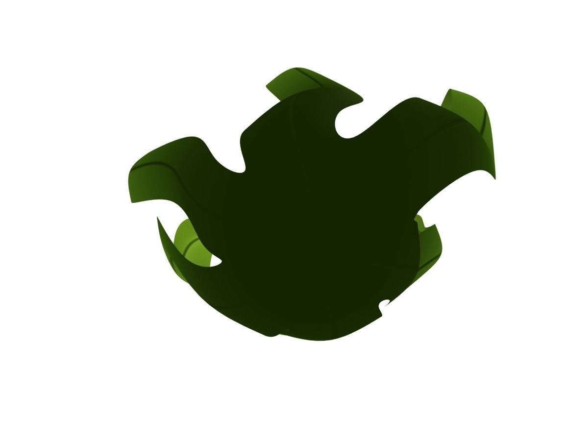 Seaweed Low-poly 3D model_6