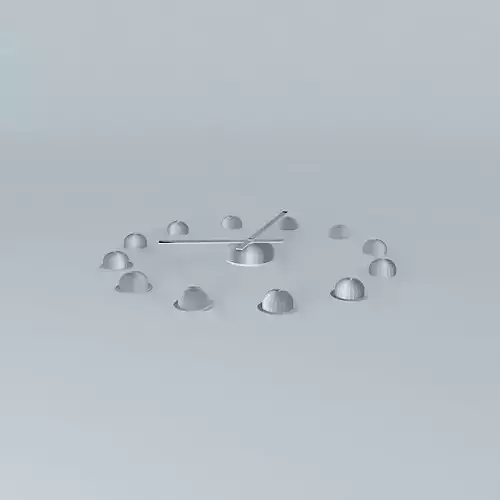 Pendulum frameless clock