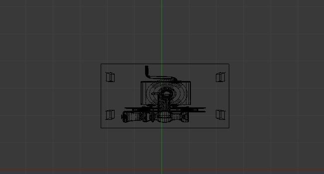 3D Projector Model movie on wooden table Low-poly 3D model_3