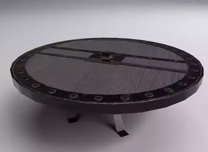 Shieldlike Old Table