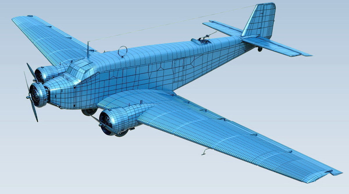 Junkers Ju-52 3D model_14