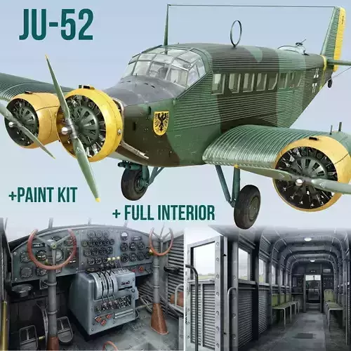 Junkers Ju-52 3D model