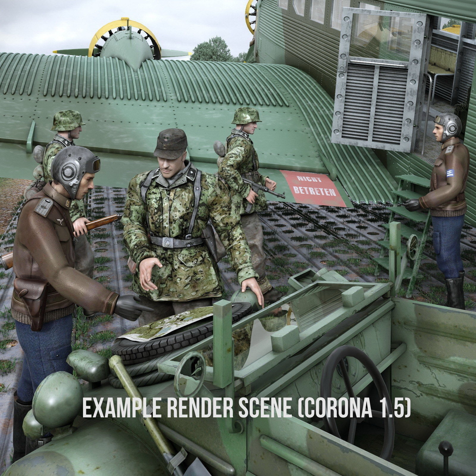 Junkers Ju-52 3D model_18