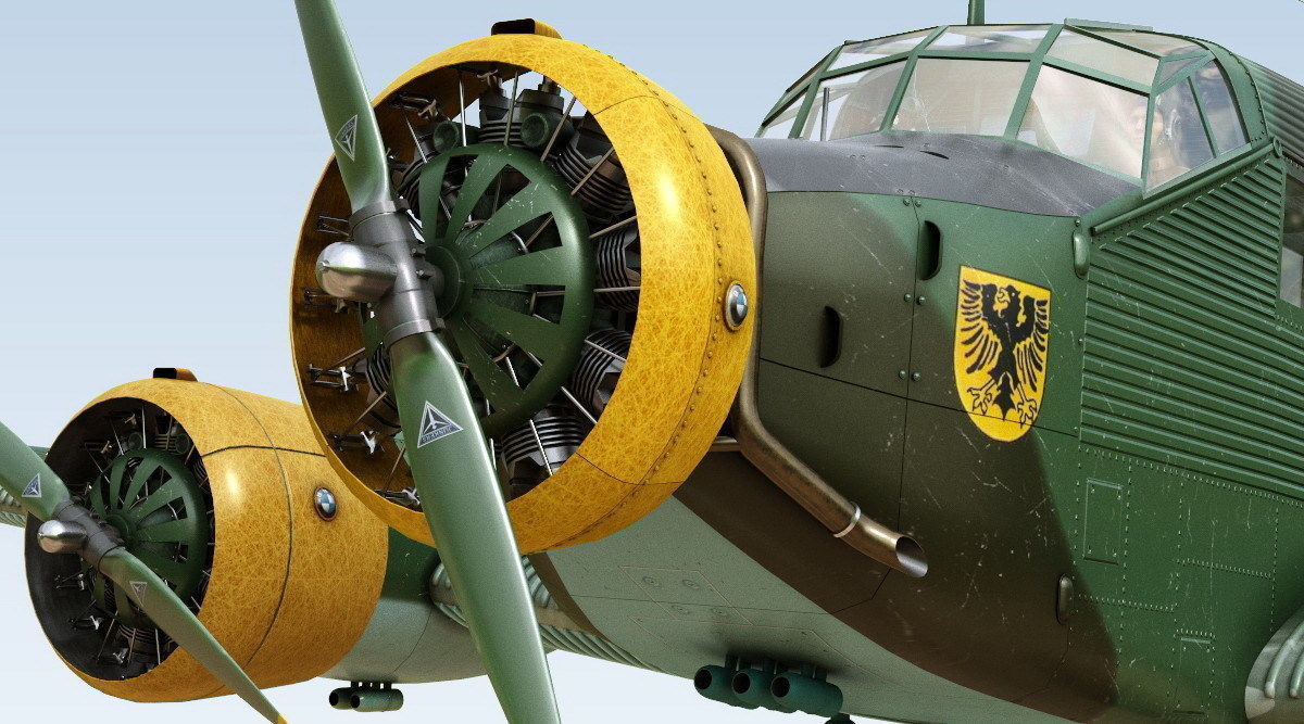 Junkers Ju-52 3D model_5