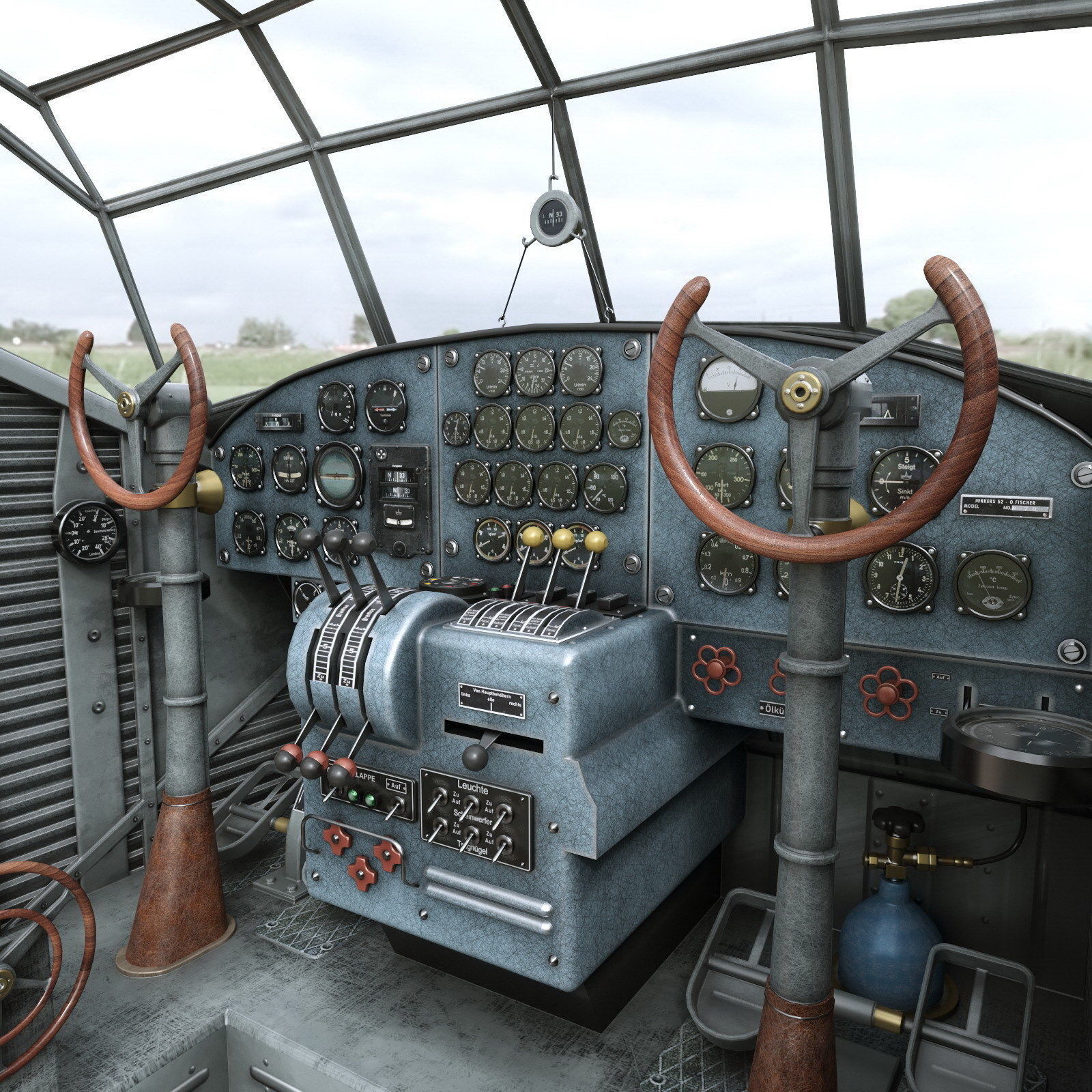 Junkers Ju-52 3D model_1