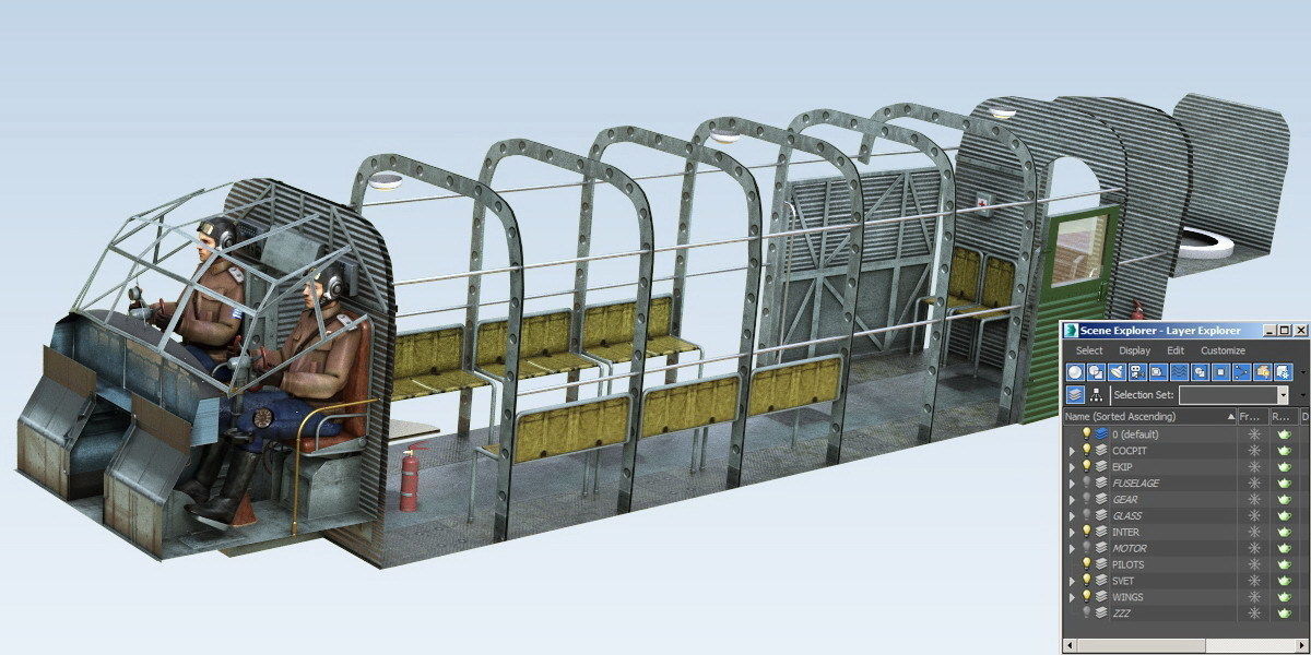 Junkers Ju-52 3D model_15