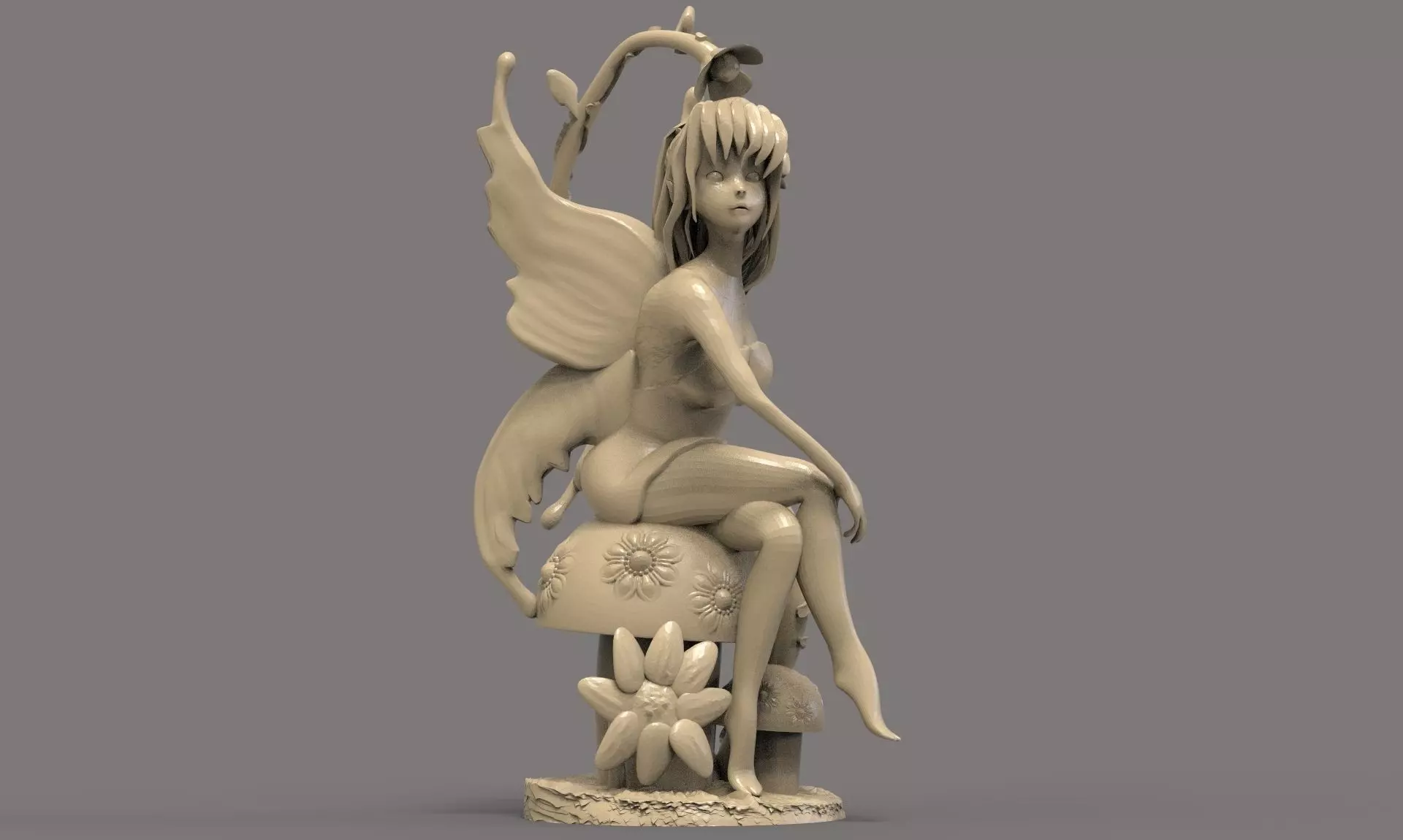 Fairy Sculpture 3D print model_0