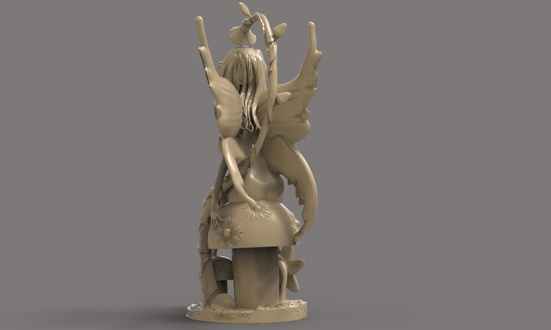 Fairy Sculpture 3D print model_4