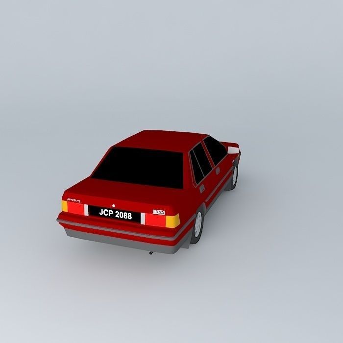 1992 Proton Saga 1.5 Automatic 12 Valve Free 3D model_1