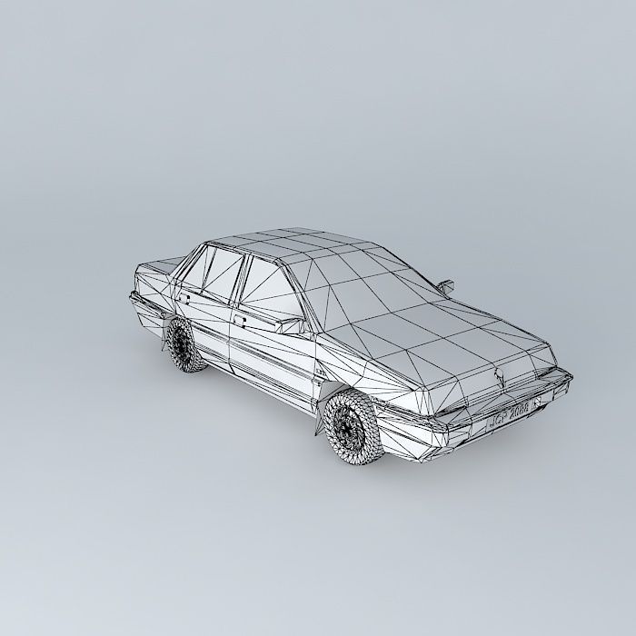 1992 Proton Saga 1.5 Automatic 12 Valve Free 3D model_3