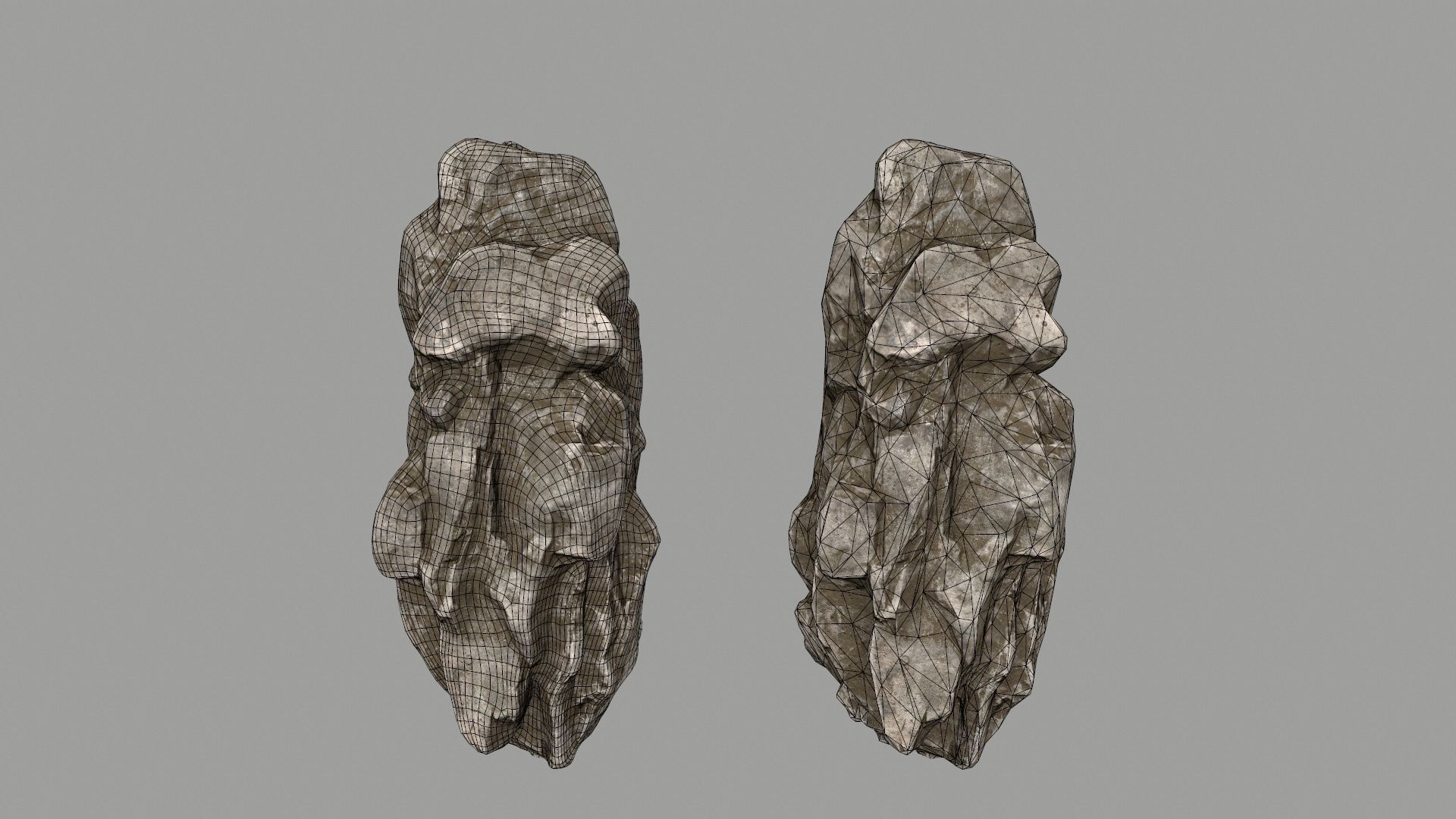 old rocks  Low-poly 3D model_10