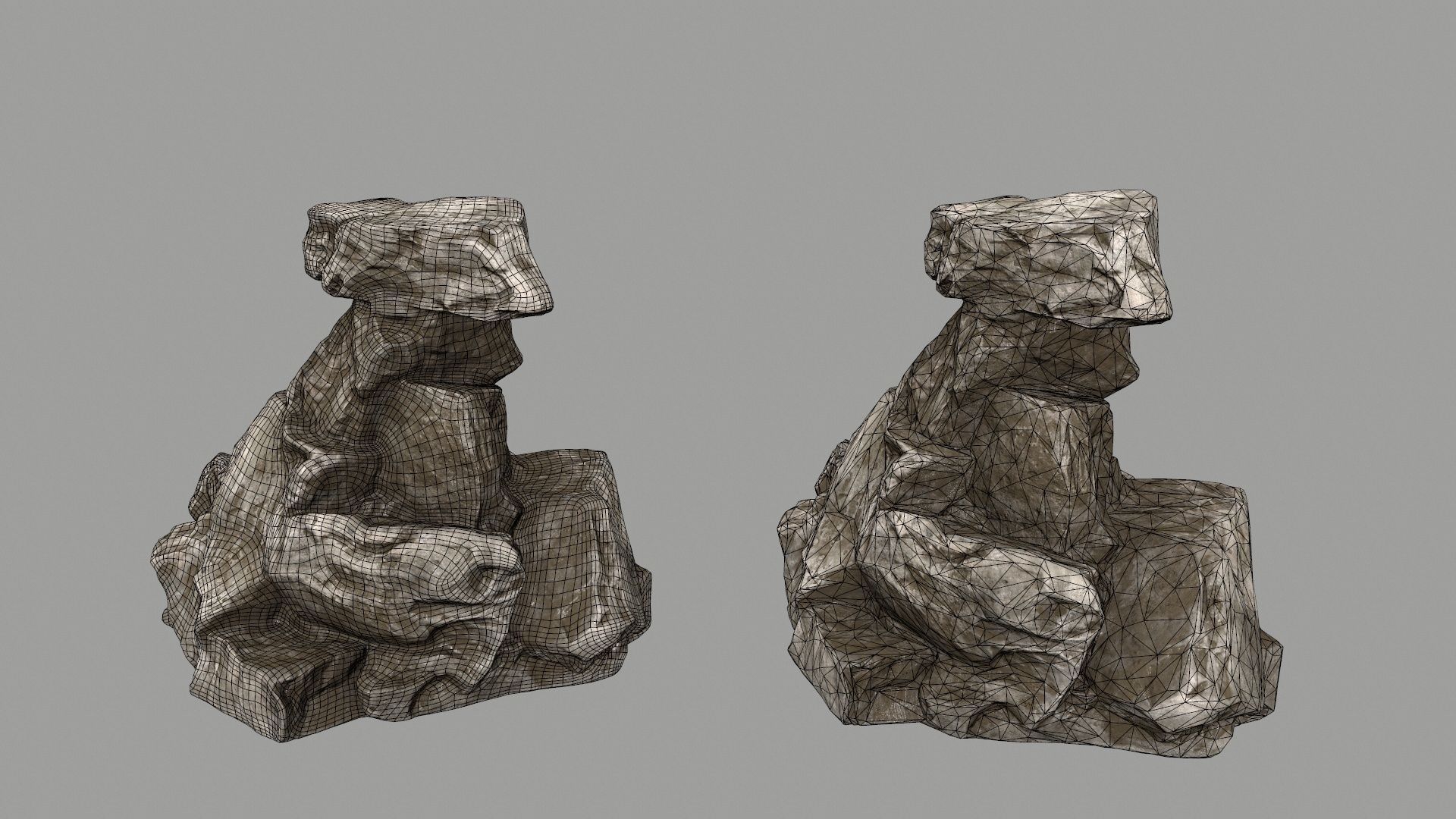 old rocks  Low-poly 3D model_15