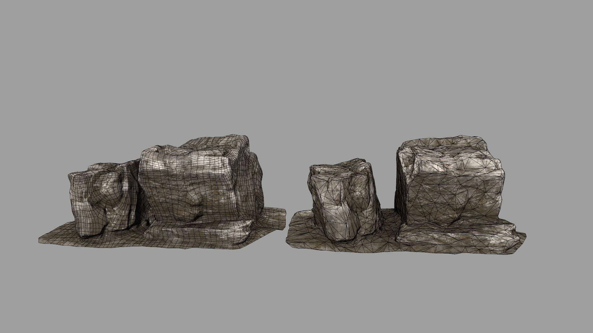 old rocks  Low-poly 3D model_18