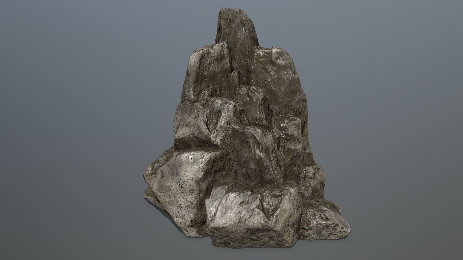 old rocks  Low-poly 3D model_7