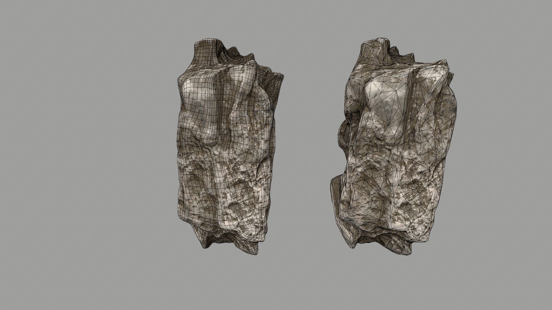 old rocks  Low-poly 3D model_14