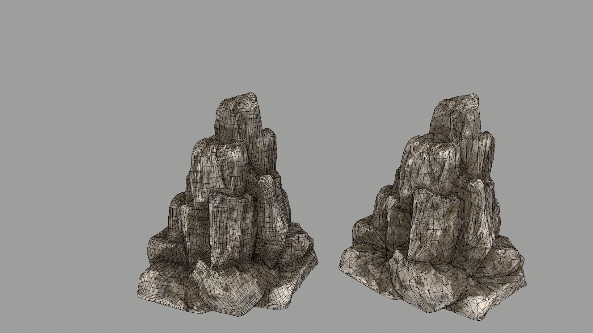 old rocks  Low-poly 3D model_12