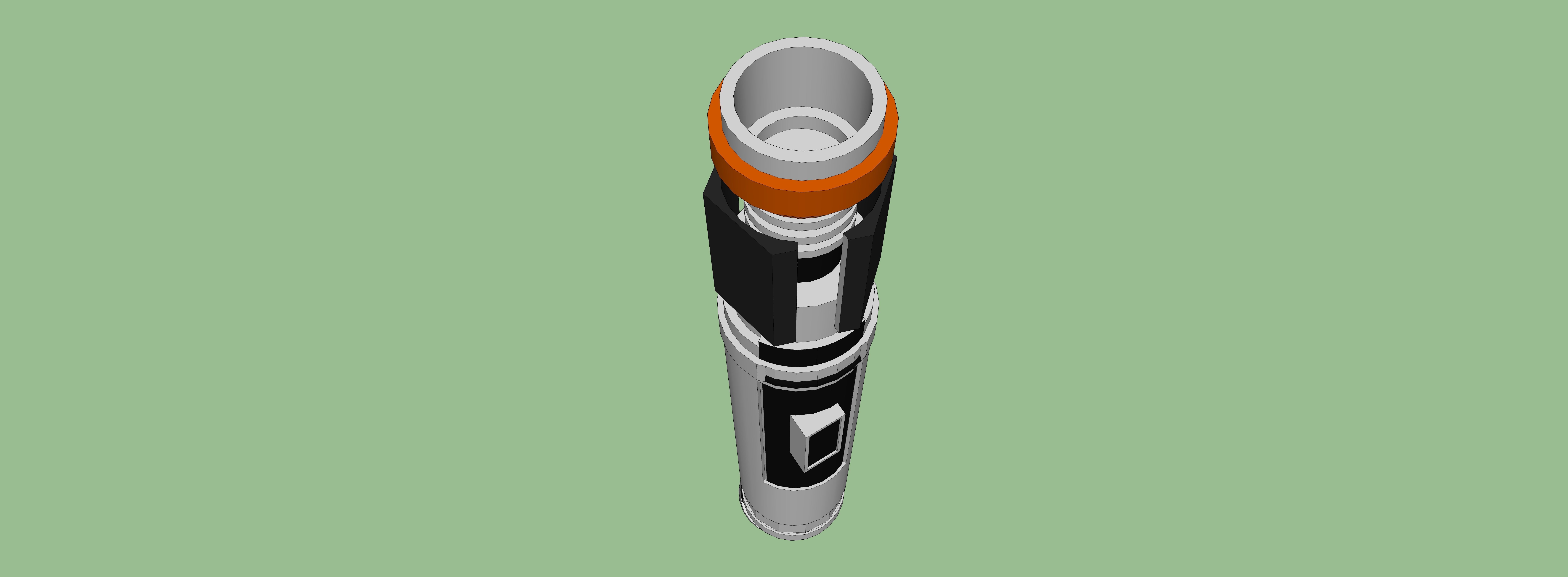 Lightsaber light saber on sky 3D model_4