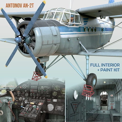 Antonov An-2T 3D model