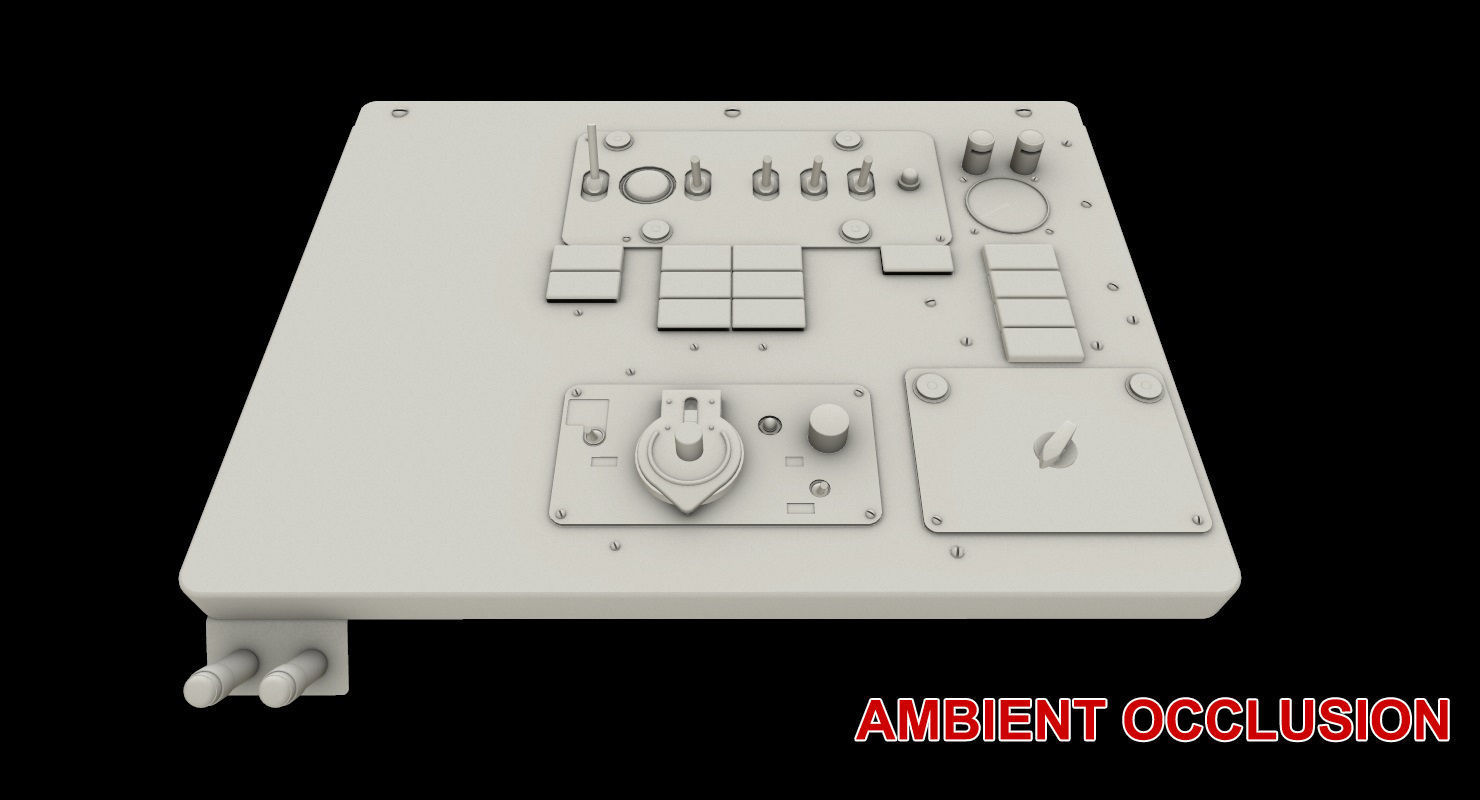 Mi-8MT Mi-17MT Left Overhead Panels Board English Low-poly 3D model_20