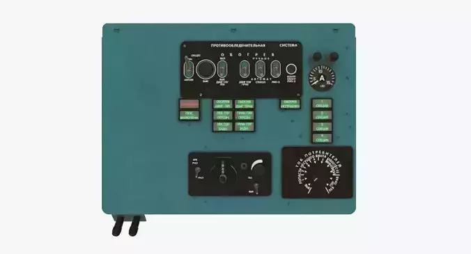 Mi-8MT Mi-17MT Left Overhead Panels Board Russian Low-poly 3D model