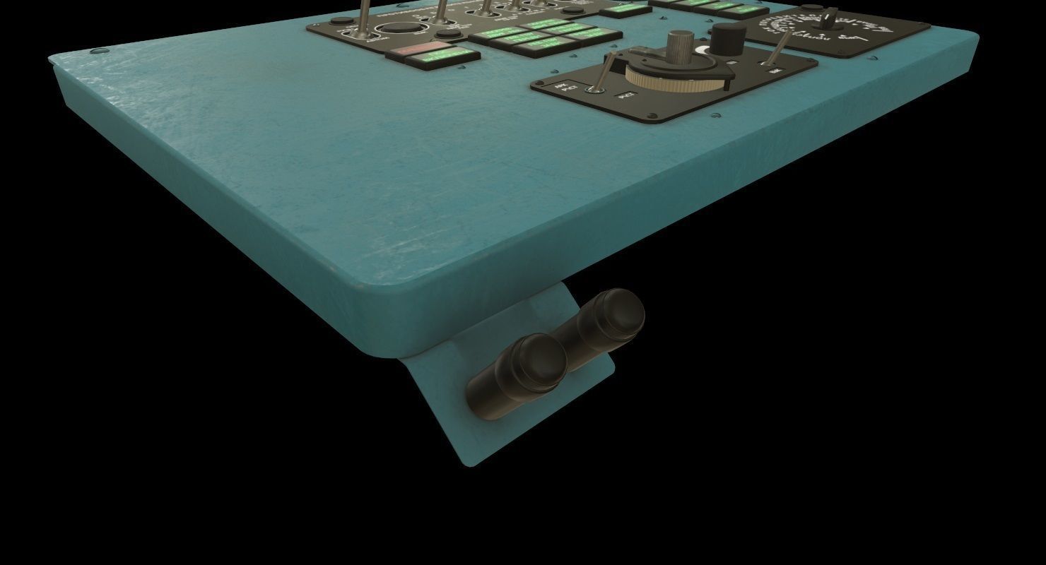 Mi-8MT Mi-17MT Left Overhead Panels Board Russian Low-poly 3D model_6