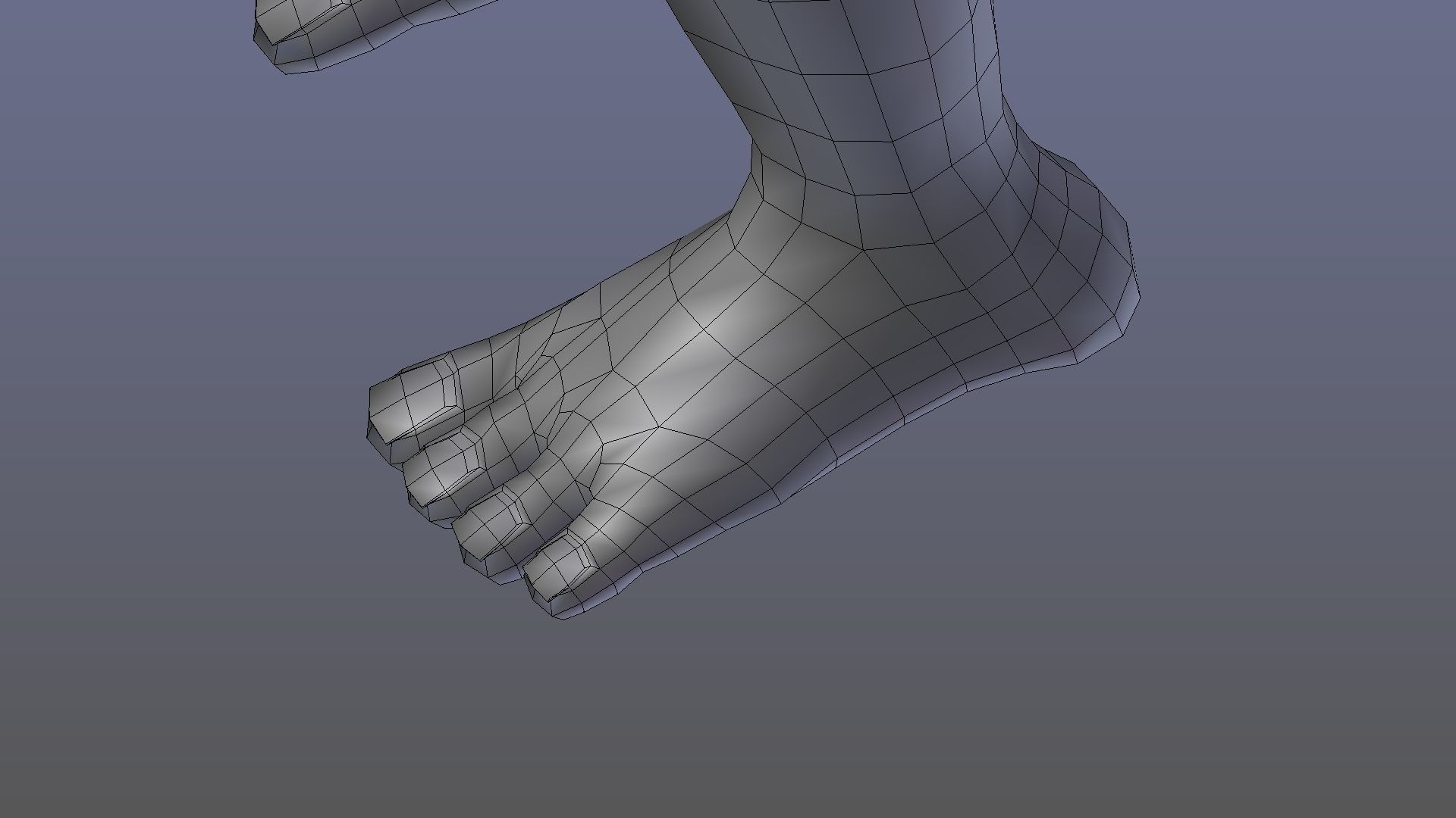 Goblin demon with angry face Low-poly 3D model_12