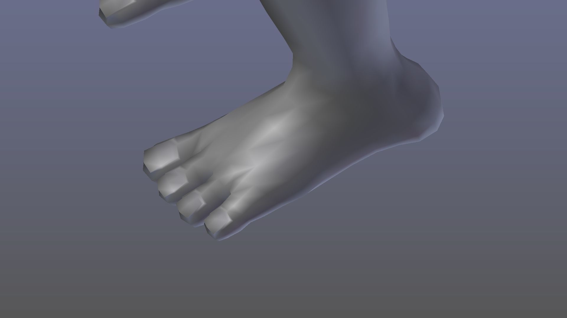 Goblin demon with angry face Low-poly 3D model_11