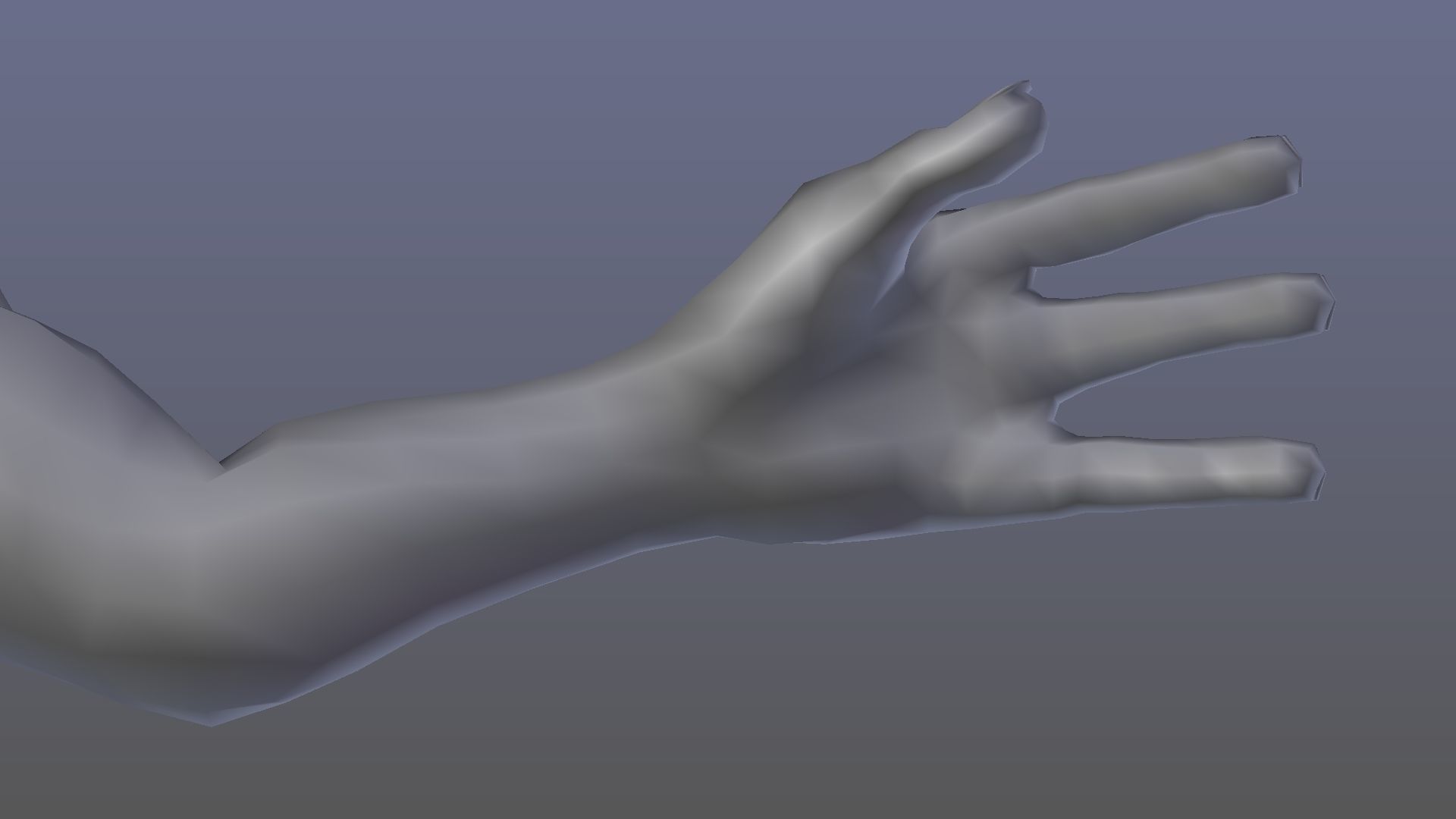 Goblin demon with angry face Low-poly 3D model_10