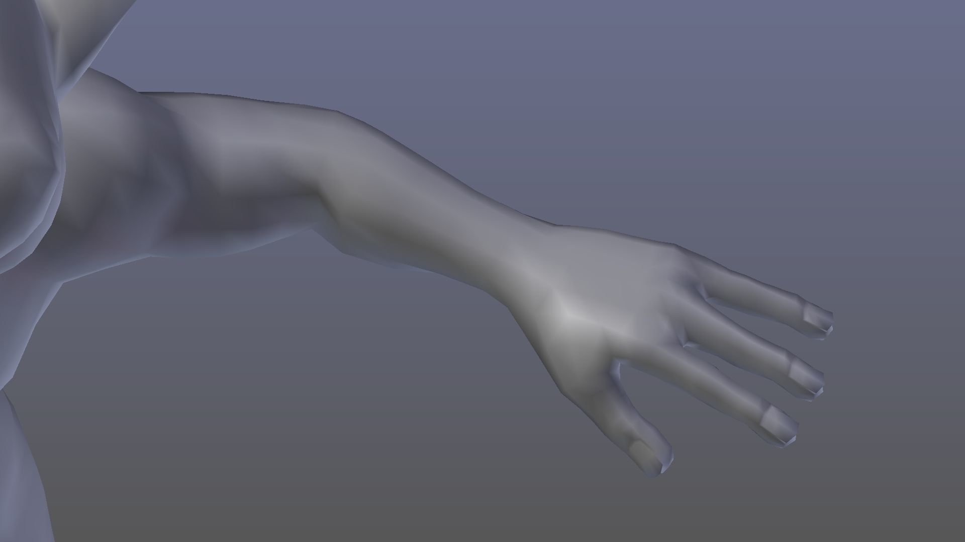 Goblin demon with angry face Low-poly 3D model_8