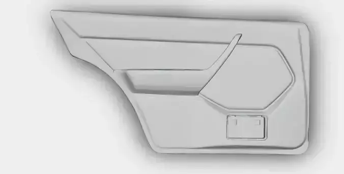 Mercedes W124 Door Panel 3D print model