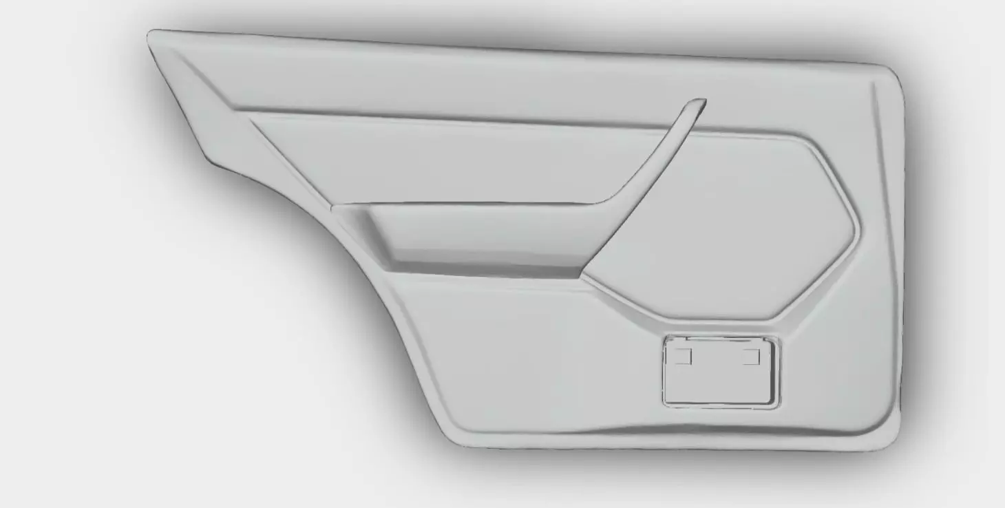 Mercedes W124 Door Panel 3D print model_0