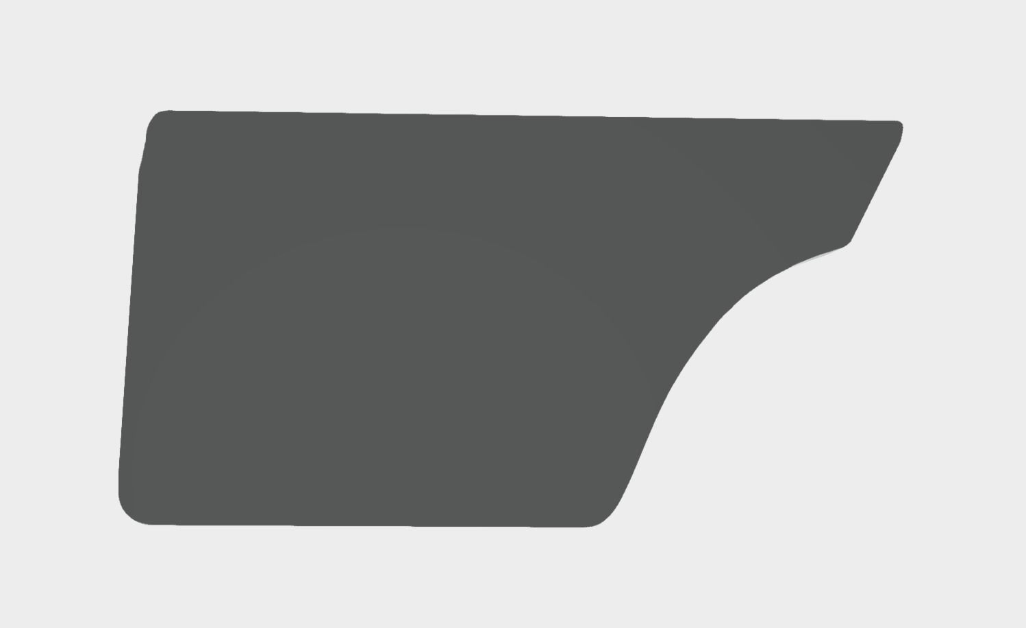 Mercedes W124 Door Panel 3D print model_2