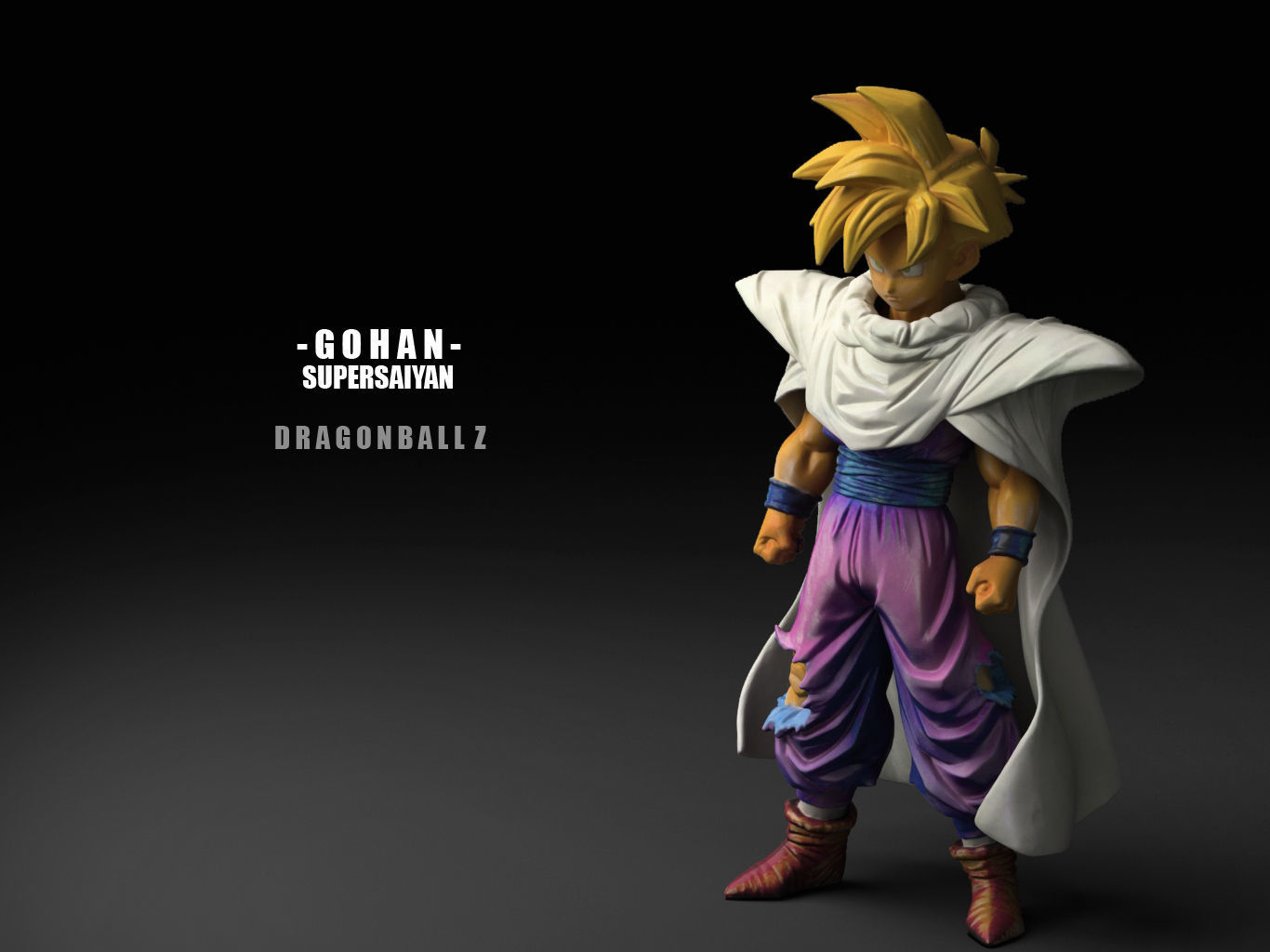 GOHAN SUPERSAIYAN 3D model_4