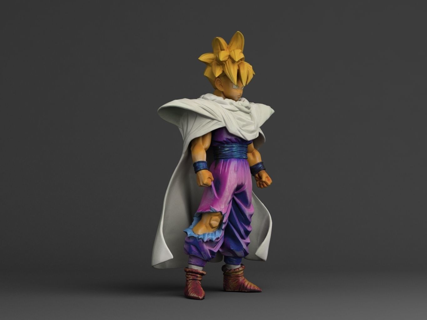 GOHAN SUPERSAIYAN 3D model_12