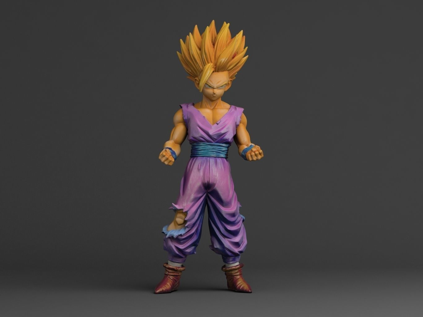 GOHAN SUPERSAIYAN II 3D model_5