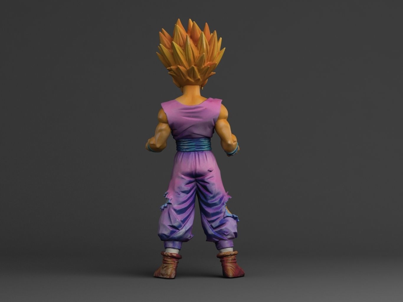 GOHAN SUPERSAIYAN II 3D model_9