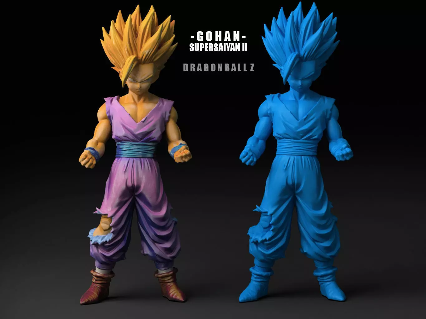 GOHAN SUPERSAIYAN II 3D model_0