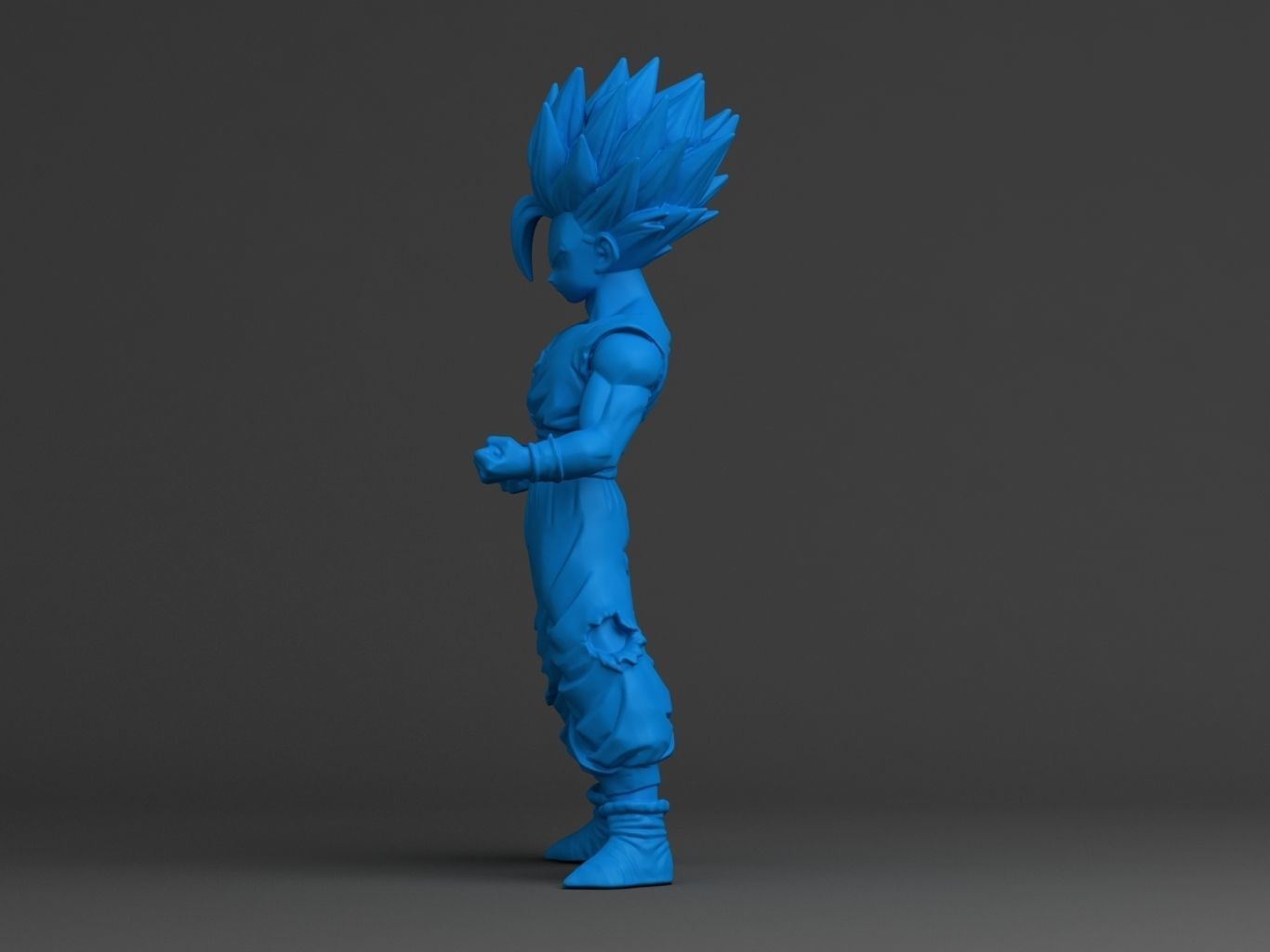 GOHAN SUPERSAIYAN II 3D model_16