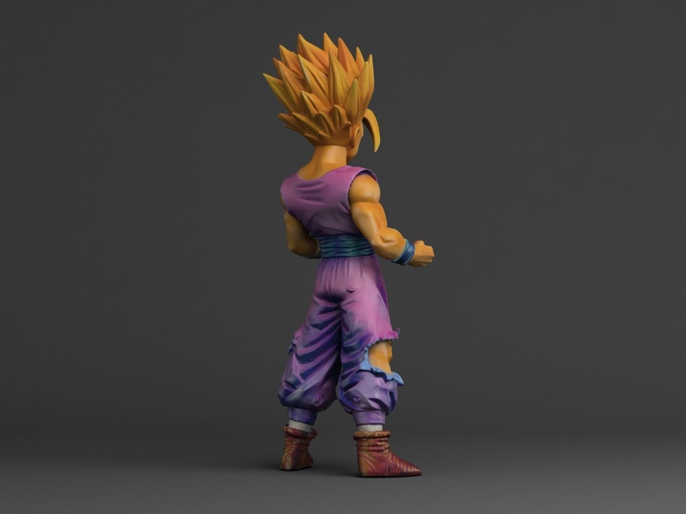 GOHAN SUPERSAIYAN II 3D model_10