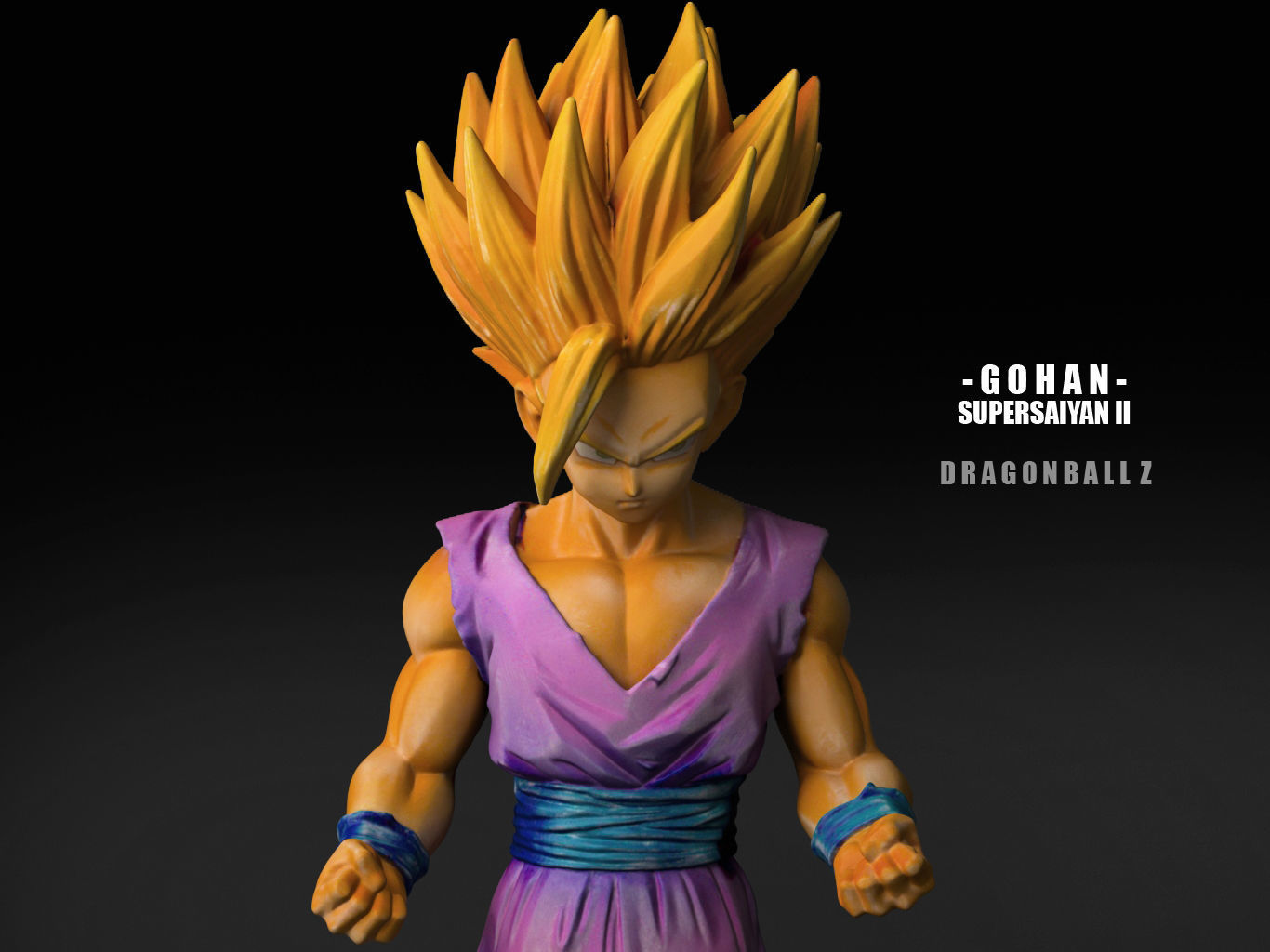 GOHAN SUPERSAIYAN II 3D model_23