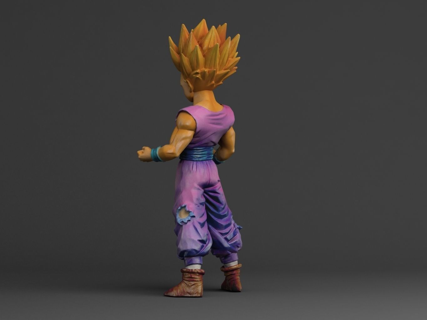 GOHAN SUPERSAIYAN II 3D model_8