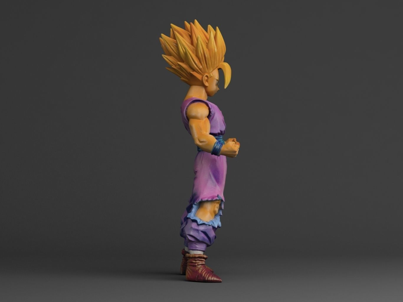 GOHAN SUPERSAIYAN II 3D model_11