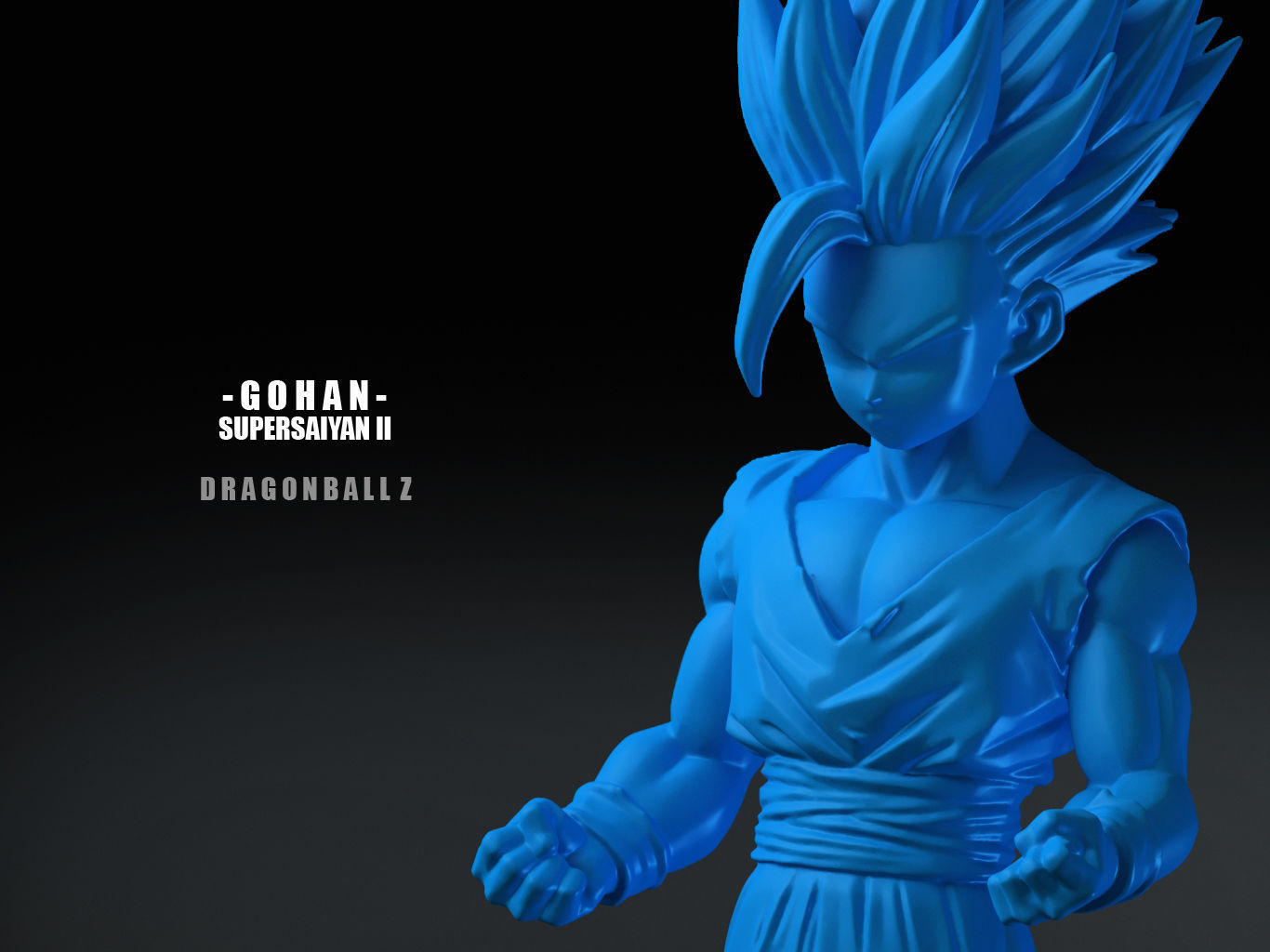 GOHAN SUPERSAIYAN II 3D model_3
